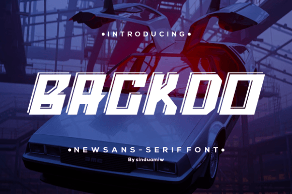 Backdo: A Futuristic Display Font for Modern Editorial Design
