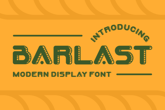 Barlast: A Display Font That Elevates Branding Projects