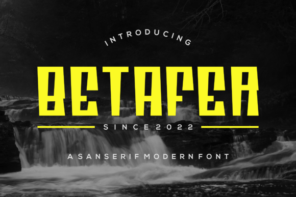 Betafer: A Modern Display Font for Digital Creativity