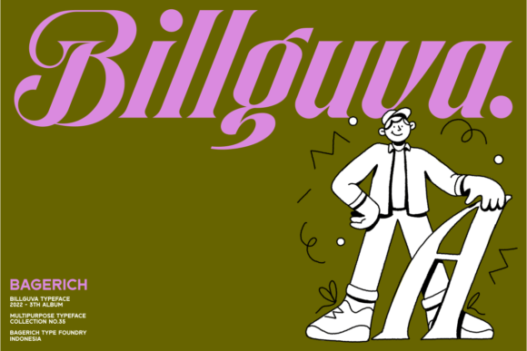 Billguva: A Modern Display Font for Bold Branding
