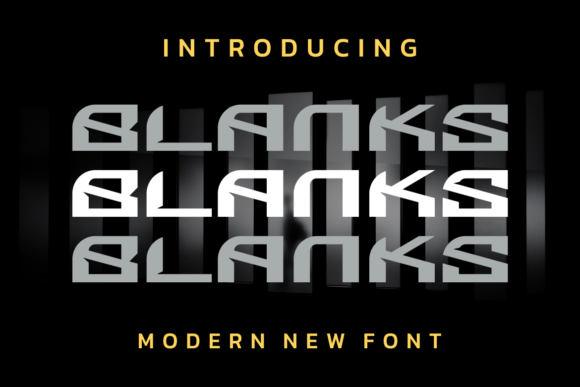 Blanks Font for Handmade and Commercial Designs