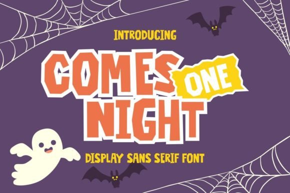 Comes One Night: A Playful Display Font for Creative Projects