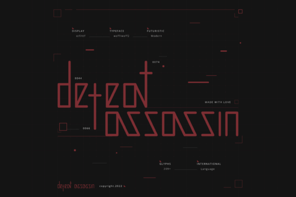 Defeat Assassin Font for Creative and Commercial Projects