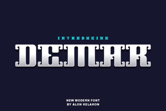 Demar: A Modern Display Font for Digital Creativity