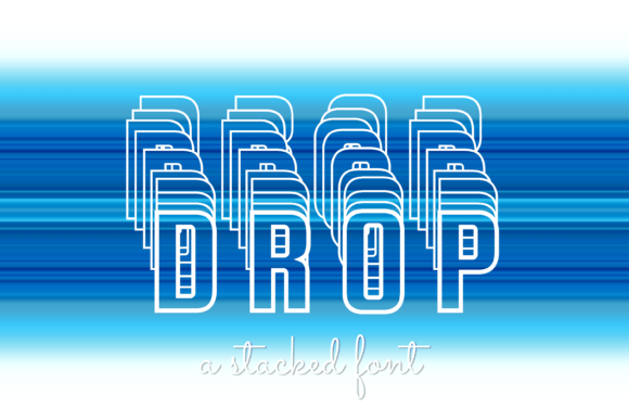 Drop: A Modern Display Font for Bold Visual Impact