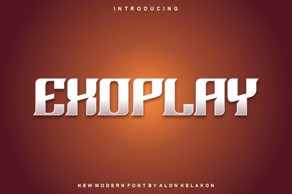Exoplay Font: A Modern Display Font for Creative Projects