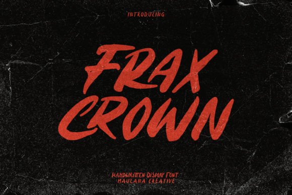 Fraxcrwon: A Modern Display Font for Bold Creative Projects