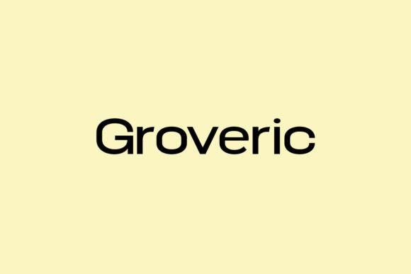 Groveric: A Modern Display Font for Digital Branding