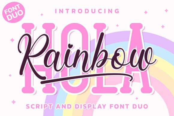 Hola Rainbow Duo Font Review and Download