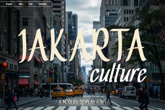 Jakarta Culture Font for Creative Makers and Handmade Shops
