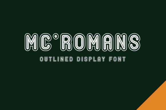 Mc Romans: A Modern Rounded Display Font for Editorial Design