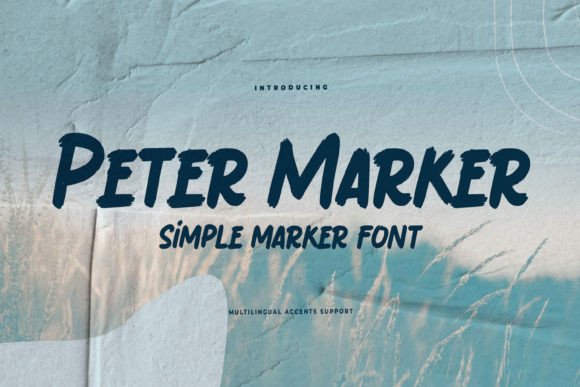 Peter Marker: A Natural Display Font for Editorial Design