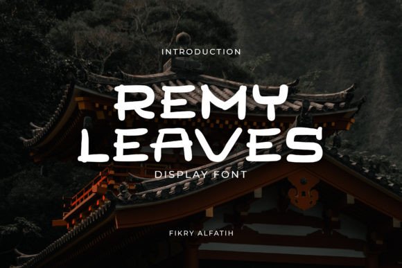 Remy Leaves Font for Japanese-Inspired Branding