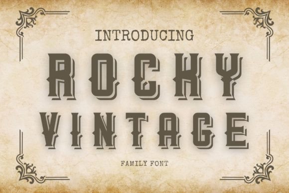 Rocky Vintage Font for Bold Branding and Creative Campaigns