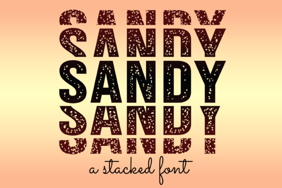 Sandy: A Cool Display Font for Creative Publishing