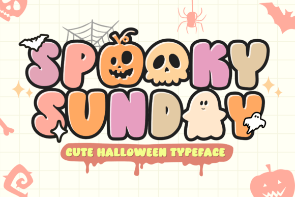 Spooky Sunday Font for Halloween and Horror Design