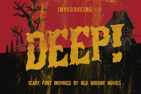 The Deep: A Spooky Display Font for Dramatic Branding