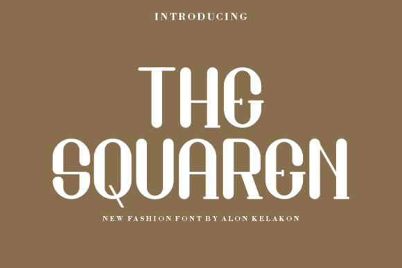 The Squaren: A Display Font That Elevates Branding Materials