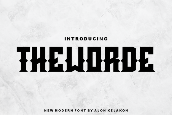 Theworde: A Bold Display Font for Branding and Creativity