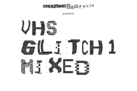 VHS Glitch 1 Mixed for Bold Editorial Design