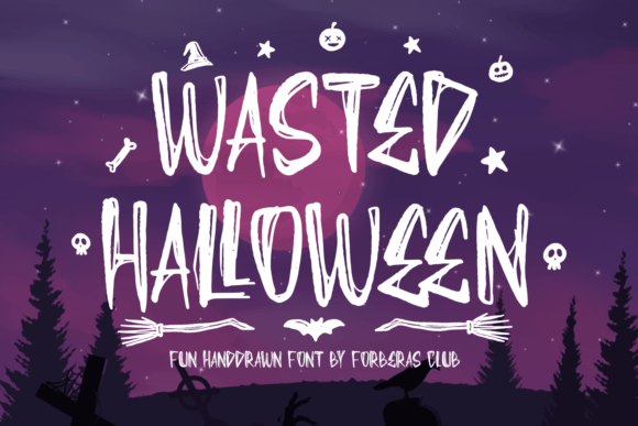 Wasted Halloween Font for Spooky Branding and Horror-Themed Designs