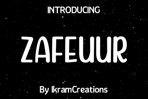 Zafeuur: A Playful Font to Elevate Your Brand